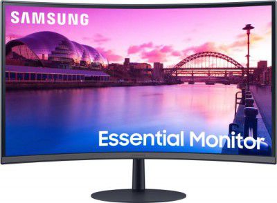 SAMSUNG 27" (LS27C390EAWXXL)Curved HD VA Panel 1000R Curvature, Bezel-Less Design Monitor