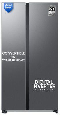 Samsung 653L Convertible 5-in-1 Side by Side with Wifi, SmartThings & AI Refrigerator (RS76CG8003S9HL)