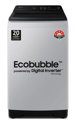 [Extra ₹2250 OFF]Samsung 8 Kg Inverter 5 star Fully-Automatic Top Load Ecobubble Washing Machine (WA80BG4545BYTL)