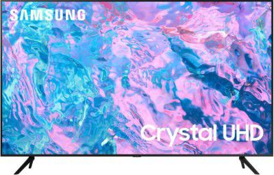 SAMSUNG Crystal 4K iSmart Series (43") Ultra HD (4K) LED Smart Tizen TV with Black (2023 Model) (UA43CUE60AKLXL)