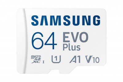 Samsung EVO Plus 64GB microSDXC UHS-I U1 130MB/s Full HD & 4K UHD Memory Card