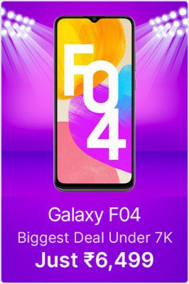 Samsung Galaxy F04 starts @ 6499 on Flipkart's Big Billion Days Sale