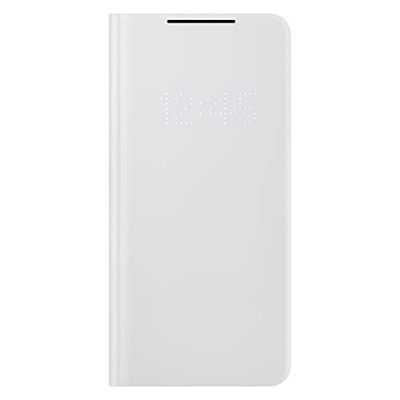 Samsung Official LED View Flip Cover for Samsung Galaxy S21+, Light Gray (Plastic)