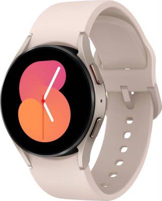 SAMSUNG Watch 5 40mmSuper AMOLED displayBluetooth calling & body composition tracking  (Pink Gold Strap, Free Size)