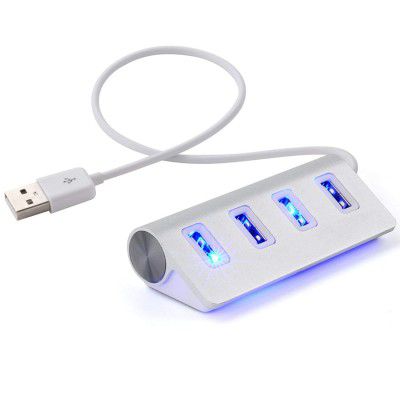 SAMZHE 4-Port USB 3.0 Hub (White) (MST-980)