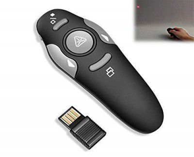 SAMZHE Universal Wireless Remote Red Laser Pointer Presenter (Black)