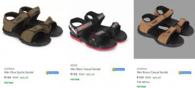 Sandals & Floaters Flat @ Rs199