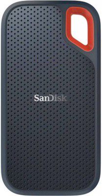 SanDisk E61/1050 Mbs/Window,Mac OS,Android/Portable,Type C Enabled/5 Y Warranty/USB 3.2 500 GB Wired External Solid State Drive (SSD)  (Black, Red, Mobile Backup Enabled)