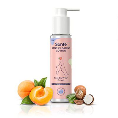 Sanfe Acne Clearing Lotion For Acne, Ingrowns, Dry and Crusty Skin - 100ml