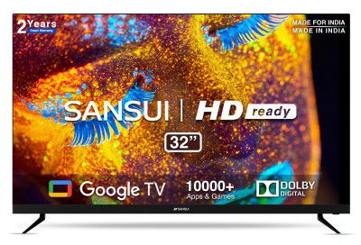 SANSUI 32" HD Ready Smart A+ LED Google TV JSWY32GSHD