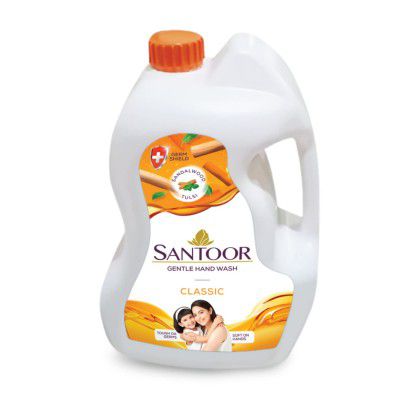 Santoor Classic Gentle Hand Wash, 5000ml