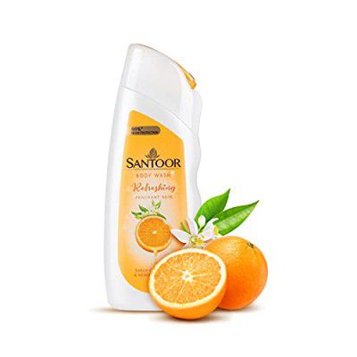 Santoor Refreshing Skin Body Wash, pH Balanced Shower Gel, 230ml