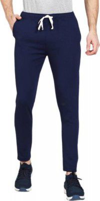 SARK PRODUCTION Men Regular Fit Blue Lycra Blend Trousers