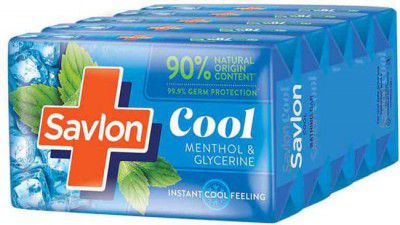 Savlon Cool Soap Menthol & Glycerin (5 x 125 g)