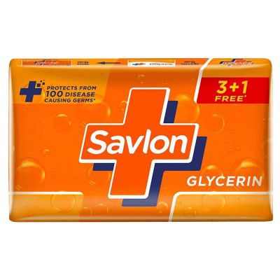 Savlon Glycerine Soap, 125g (Buy 3 Get 1 Free)