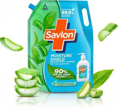 Savlon Moisture Shield Germ Protection Liquid Handwash Refill, Protect from 99.9% Germs Hand Wash Pouch (1500 ml)