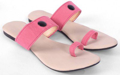 SAYERA  Women Pink, Beige Flats Sandal