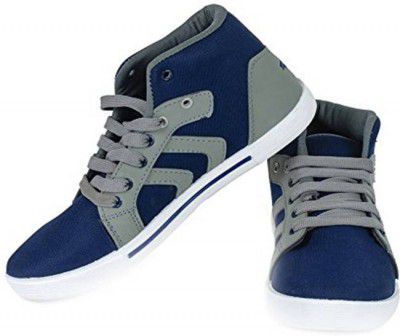 SCATCHITE High Tops For Men (Blue, Grey)