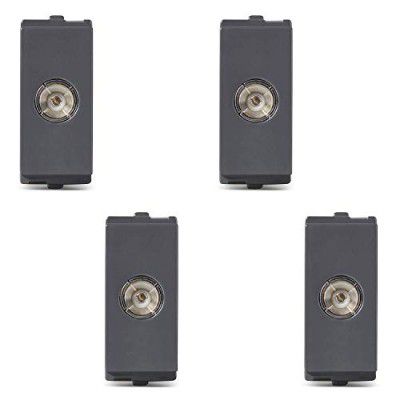 Schneider Electric Opale-TV Socket, Dark Grey (Pack of 4)