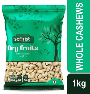 Scorist Popular Whole Cashews  (1 kg)