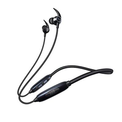 SENS MJ 1 Bluetooth Headset with ENC, SVVC Mode (Low Latency), AFAP(As Fast As Possible) Within 45 mins to Full Charge & up to 24 hrs Playback (Gun Metal Grey)