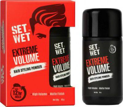 SET WET Extreme Volume Hairstyling Powder 10g|Strong Hold & Matte Finish Hair Powder  (10 g)