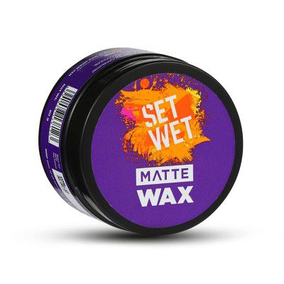 Set Wet Hair Wax For Men - Matte Wax, 60g | Matte Look, Strong Hold, Restylable Anytime, Easy Wash Off