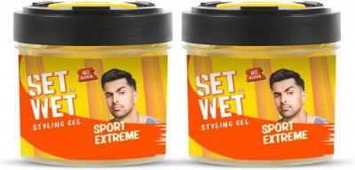 SET WET Ultimate Hold Hair Styling Gel for Men Hair Gel  (500 ml)