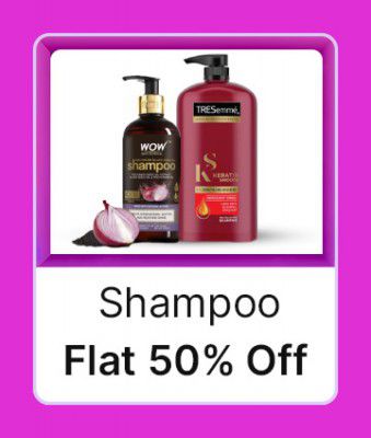 Shampoo @ flat 50% off  in Flipkart Big Billion Days 2023
