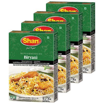 Shan Biryani Masala, 1.7 oz / 50 g, 4 Pack