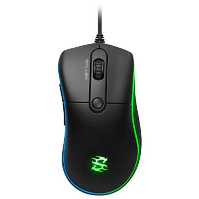 Sharkoon SKILLER SGM2 Optical Wired Gaming Mouse I 6400 DPI RGB Illumination- Black