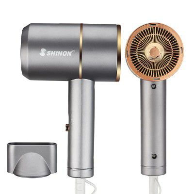 SHINON SH-9197 Professional Hair Dryer 3000 Watts 3 Heat Setting (Hot/Cool/Warm) Styling Nozzle Concentrator, Overheating Protection Styling Tool cool & hot Air, Black