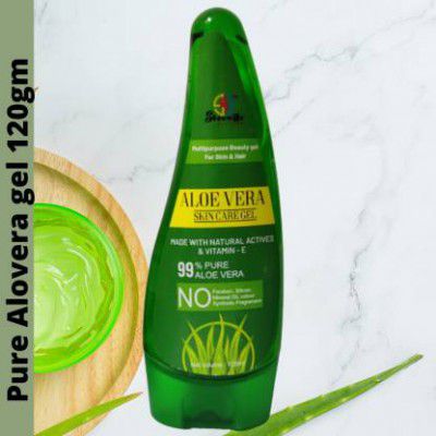 Shoowbr Pure & Natural Aloe Vera Gel - Enriched With Vitamin E (120 ml)