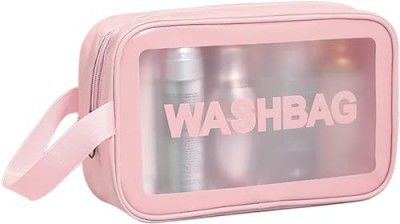 SHOPPOFOBIX Large Capacity Cosmetic Travel Bag, Women's Makeup Travel Bag (W Pink)