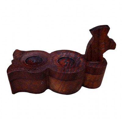 Shubam Decor Solid Wood Tilak Box I Roli Box