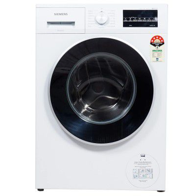 Siemens 8 kg Fully Automatic Front Load Washing Machine with In-built Heater White  (WM14J46WIN)