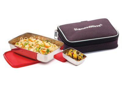 Signoraware Compact Steel Small Lunch Box