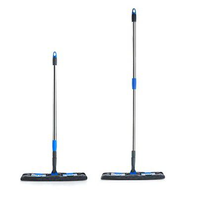 Signoraware Height Adjustable mop Wet and Dry Cleaning Flat Microfiber Floor Cleaning Mop, Set of 2