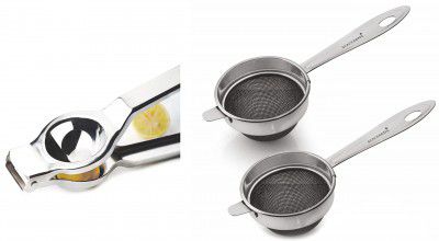 Signoraware Tea Strainer D Pearl Double Mesh 1No. (Small) Set of 2, 