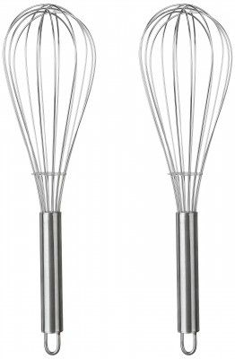 Signoraware Whisk 30cm Round Steel Handle, Set of 2