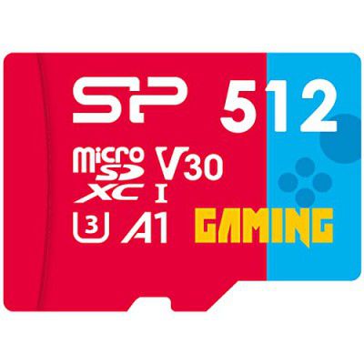 Silicon Power 256GB Gaming microSDXC UHS-I Micro SD Card with Adapter, Optimized for Mobile Games Apps Nintendo-Switch, Class 10 U3 V30 A1 MicroSD Memory Card, Superior Gaming Series