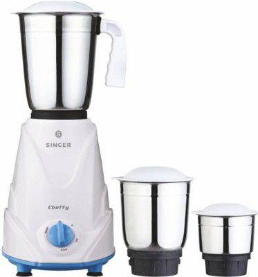 Singer Cheffy SMG503CWT 500 W Mixer Grinder (3 Jars, White)