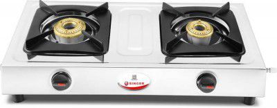 Singer Maxiflare 2SS Stainless Steel Manual Gas Stove (2 Burners)