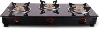 Singer Maxiflare 3 GS Glass Manual Gas Stove (3 Burners)