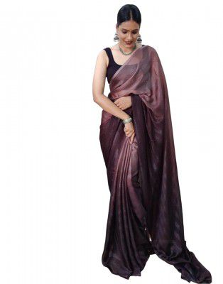 SIRIL Women's Georgette Printed Ready to Wear Saree With Unstitched Blouse