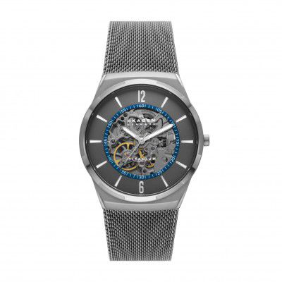 Skagen Melbye Titanium Automatic Analog Grey Dial Mens Watch-SKW6795