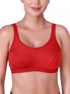 SKDREAMS Women Sports Non Padded Bra (Maroon)