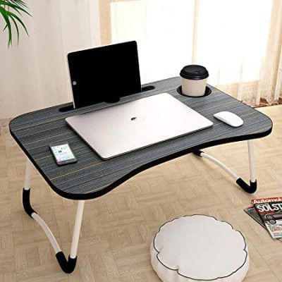 SKE Bed Study Table Portable Wood Multifunction Laptop-Table