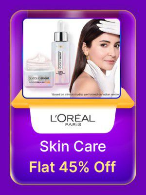 Loreal Paris Skin Care @ flat 45% off in Flipkart Big Billion Days  