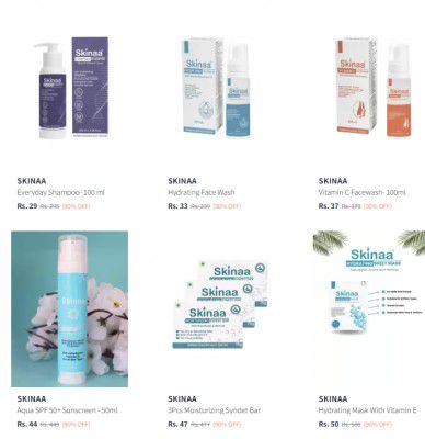 Skinaa Personal Care Products at Flat 90% OFF